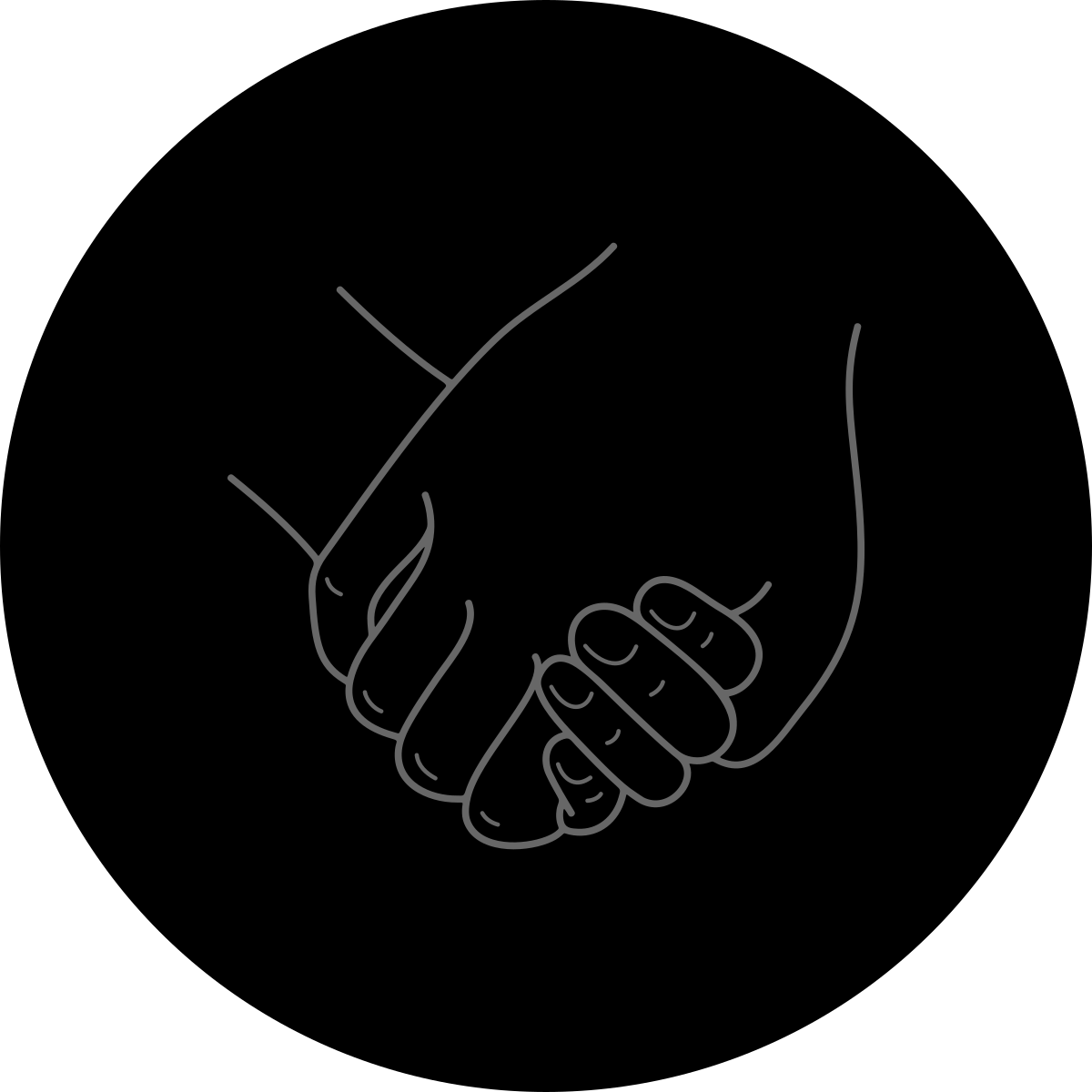 Icon of two hands clasped.